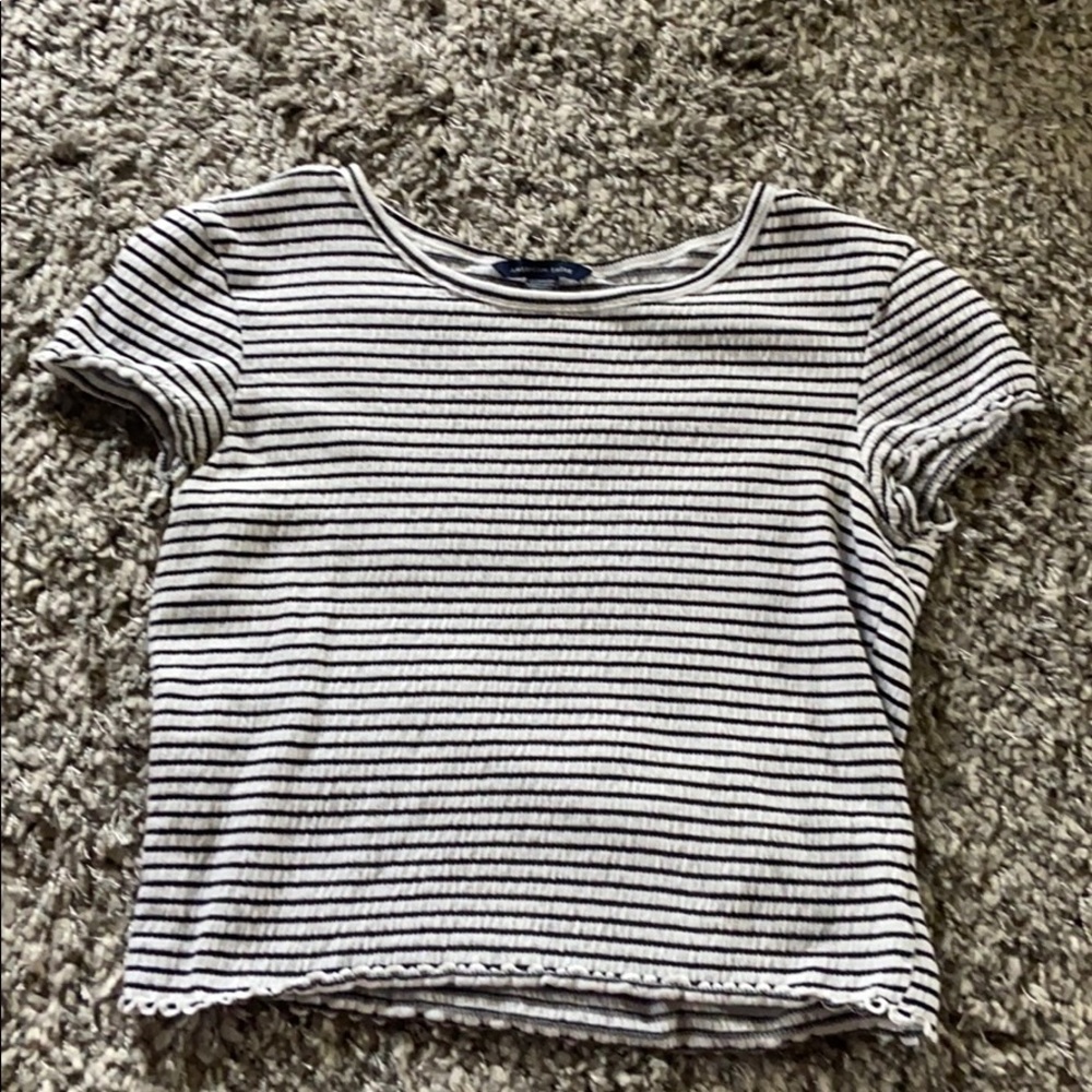 black striped short sleeve